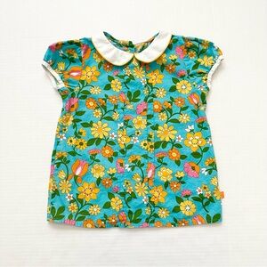 Sweet Vintage Little Bird Floral Button Back Shirt